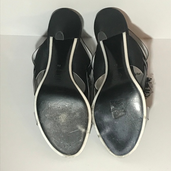 CHANEL Satin and Rhinestone Heel Sandal - Picture 4 of 4